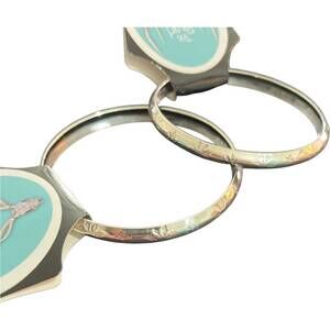 NEW BOHO SOL women's sterling stamped bangles bracelet in silver